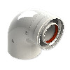 Колено коаксиальное 100/60 90° (ВН) — Изображение 1
