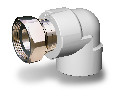 Колено НГ 20 x 1⁄2" Firat (серый цвет) — Изображение 1