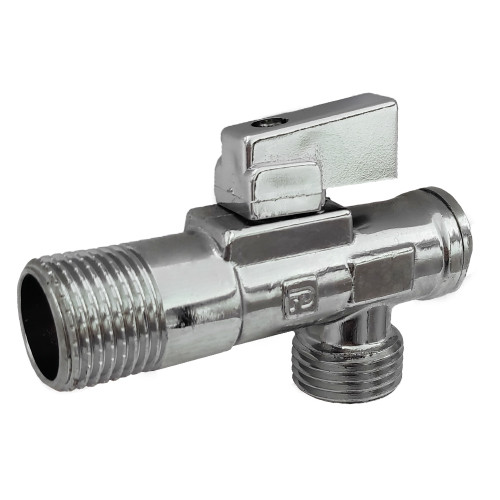 Кран сантехнічний кутовий з фільтром 1⁄2" x 3⁄4" Fado — Зображення 1