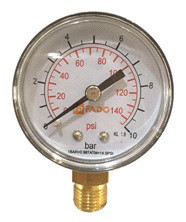 Манометр 10 атм d50 радиальный 1⁄4" Fado